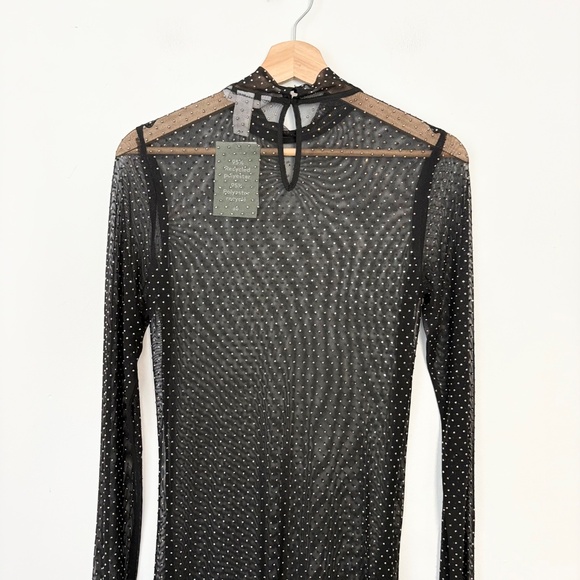 H&M rhinestone embellished sheer maxi dress - Picture 5 of 9